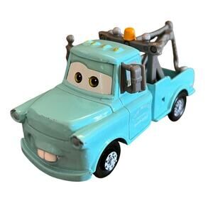 Disney Pixar Cars Blue / Teal Tow Mater Die-cast Toy Car 1:55 Scale